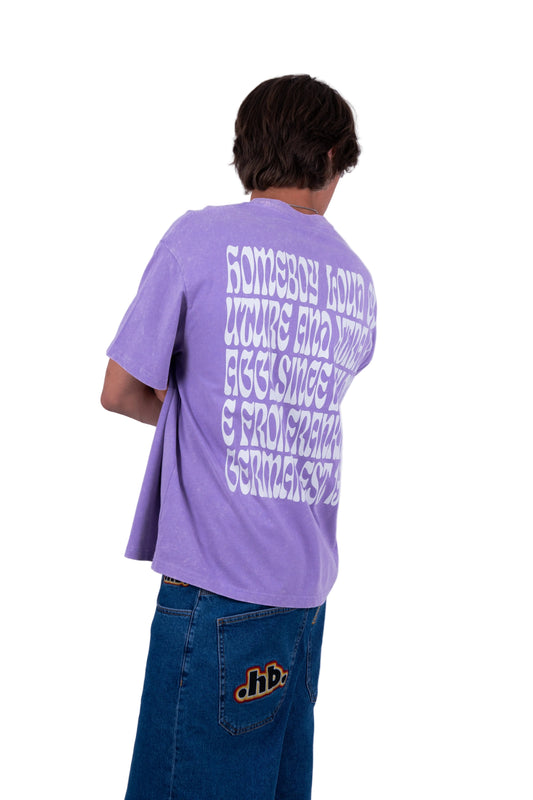 Homeboy - Big Text Tee Washed Lilac Homeboy