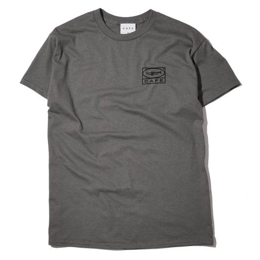 Skateboard Cafe - 45 Tee Charcoal / Black Skateboard Cafe