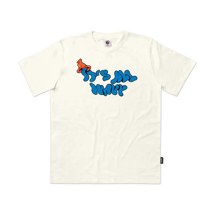 The Dudes - All Wavy Tee White