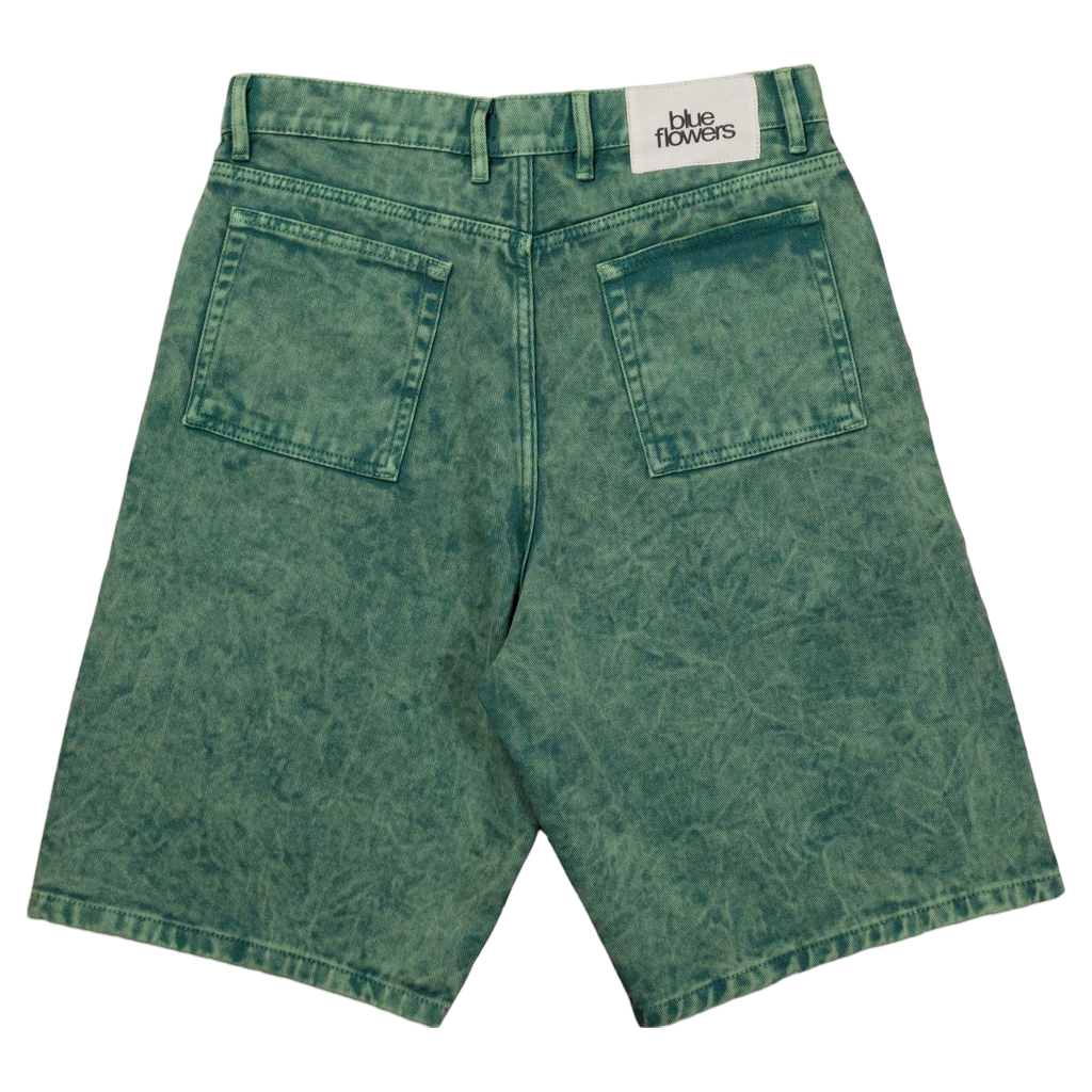 Blue Flowers - Evolve Shorts Eco Green Wash