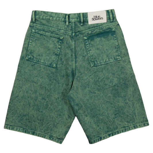 Blue Flowers - Evolve Shorts Eco Green Wash Blue Flowers