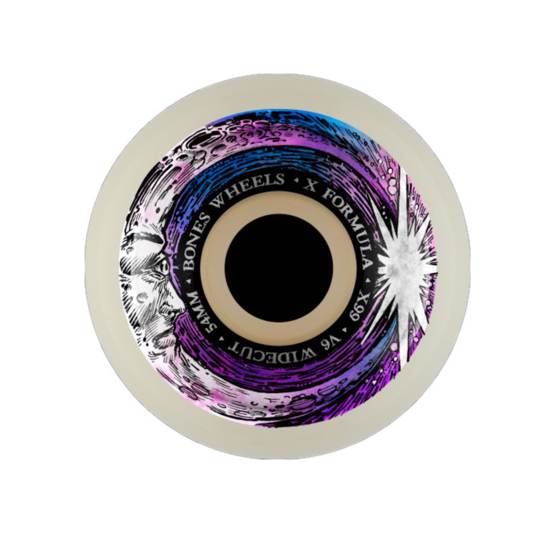 Bones Wheels - X-Formula V6 Wide-Cut Moon Beam 99A 54mm