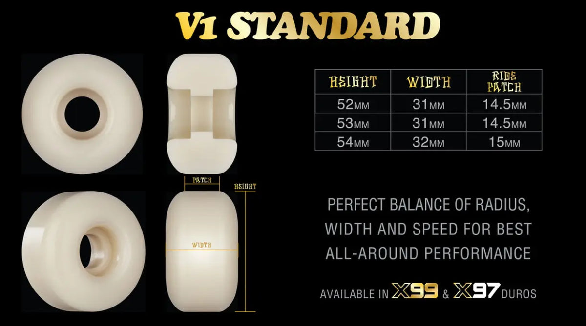Bones Wheels – X-Formula Annuals 97A V1 Standard 52mm Bones Wheels