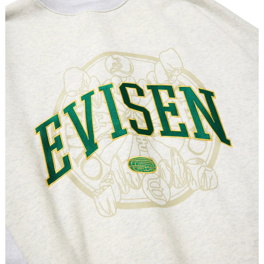 Evisen Skateboards – College Over Logo Sweatshirt Grey Evisen Skateboards