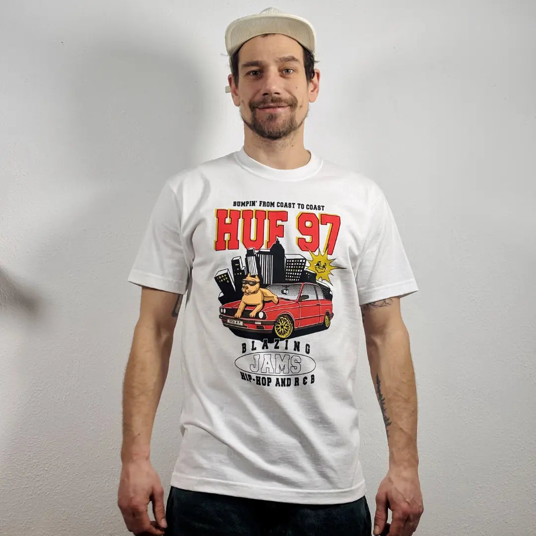 HUF - Blazing Jams Tee White HUF Worldwide