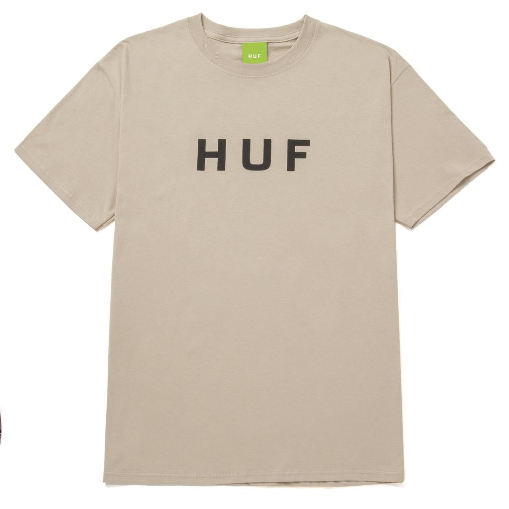HUF - Essentials OG Logo T-Shirt Sand