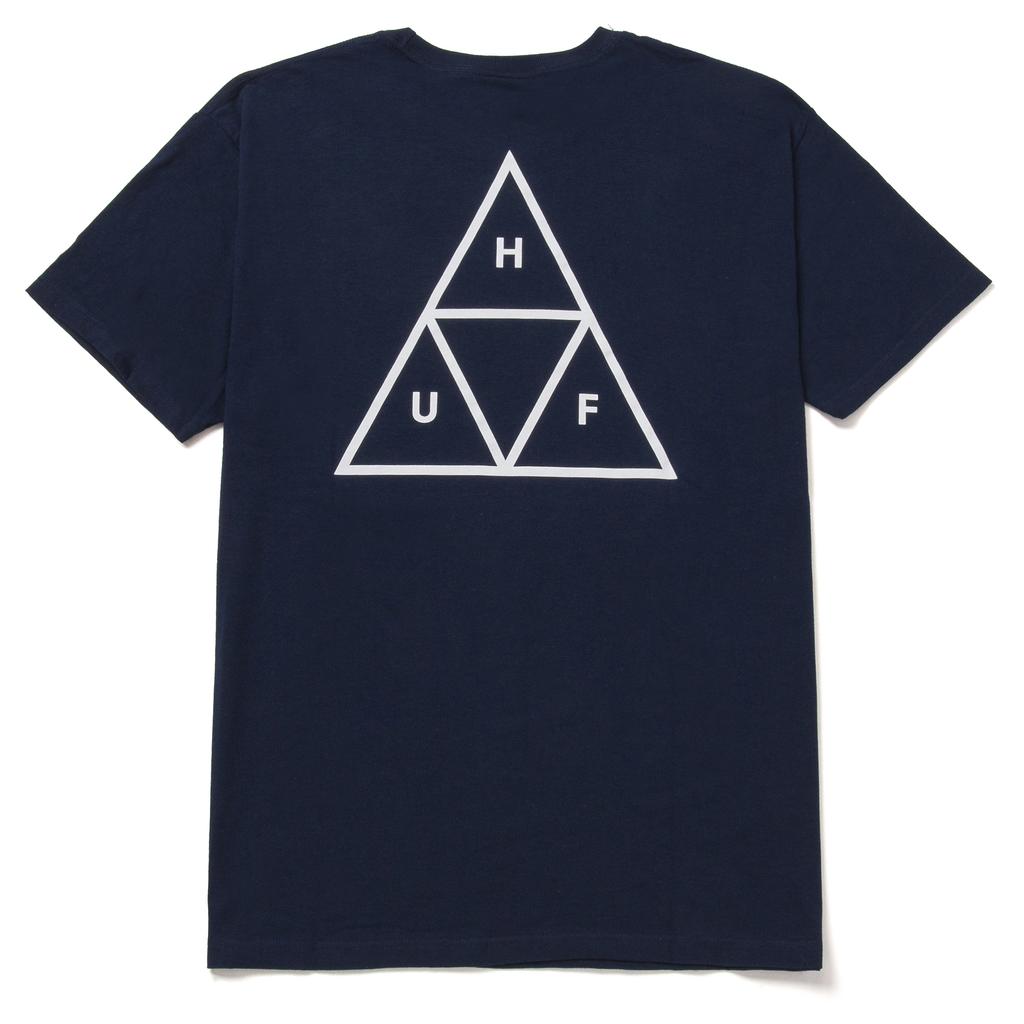 HUF - Essentials Triple Triangle Tee Navy HUF Worldwide