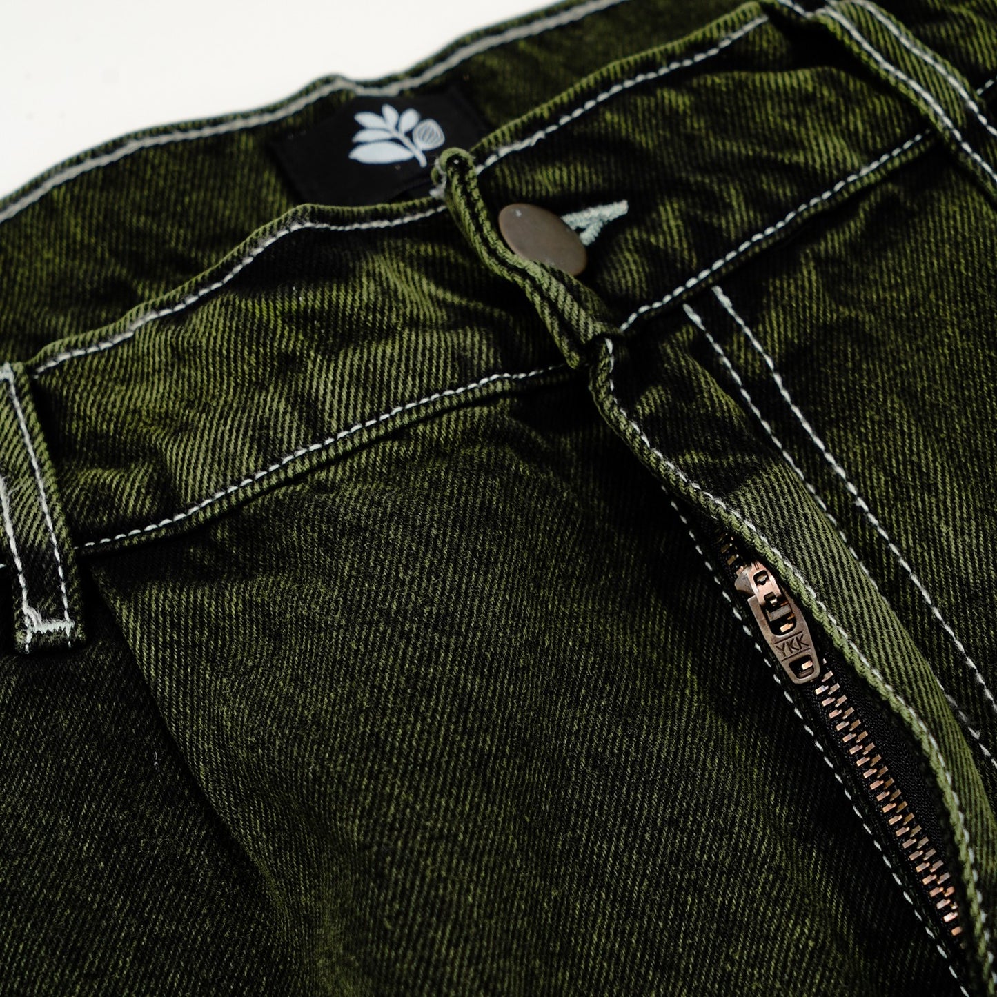 Magenta Skateboards - OG Denim Long Shorts Green