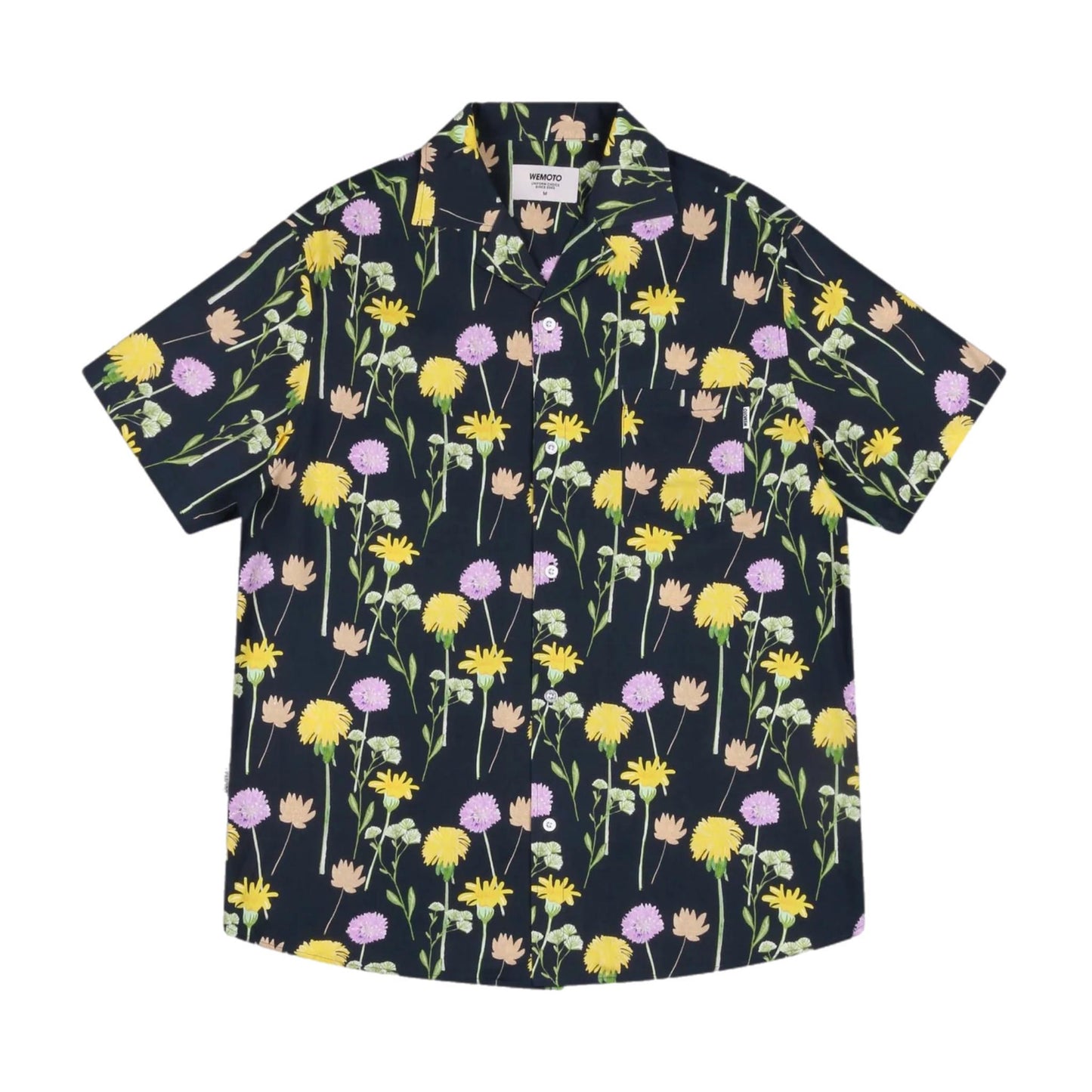 Wemoto - Viscose Camp Collar Shirt Dark Navy