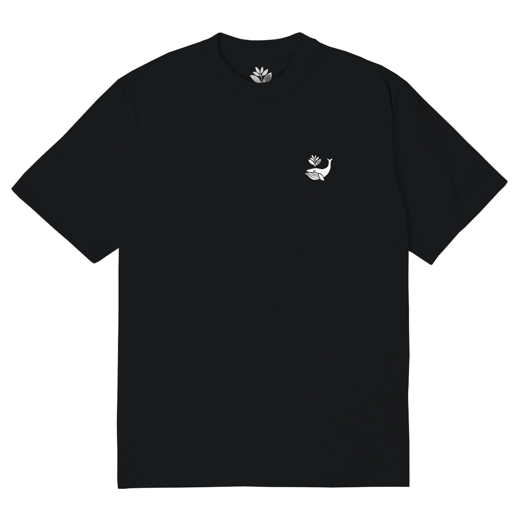 Magenta Skateboards - Whale Plant Tee Black Magenta Skateboards