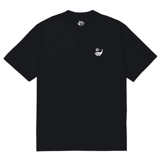 Magenta Skateboards - Whale Plant Tee Black Magenta Skateboards