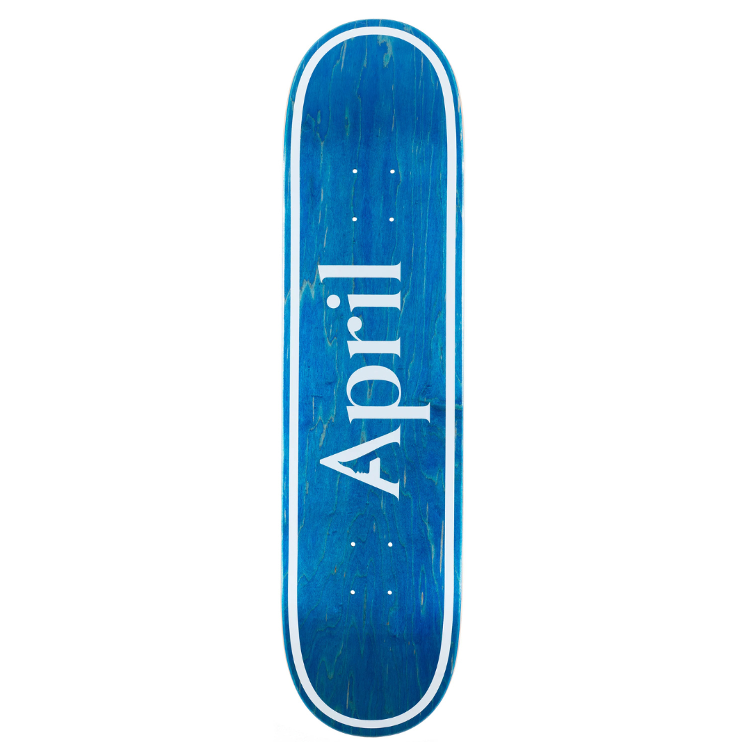 April Skateboards - OG Logo Blue Invert Deck 8.38"