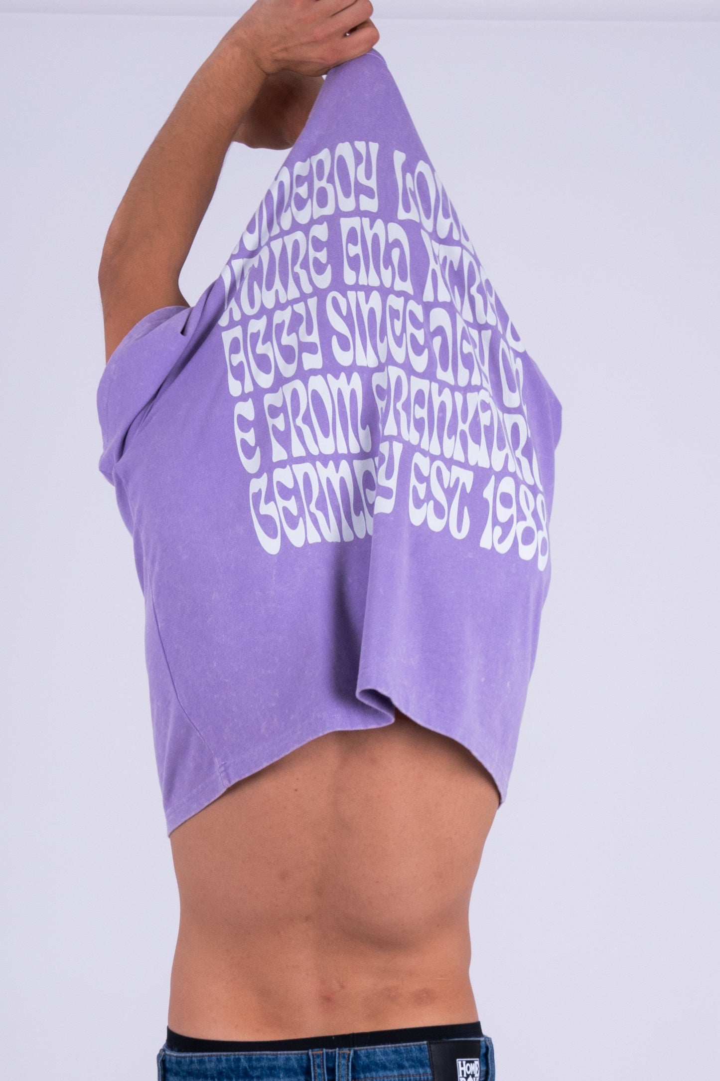 Homeboy - Big Text Tee Washed Lilac Homeboy