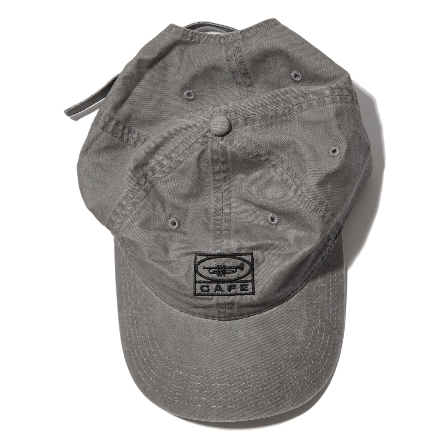 Skateboard Cafe - 45 6-Panel Cap Washed Black/Black Skateboard Cafe