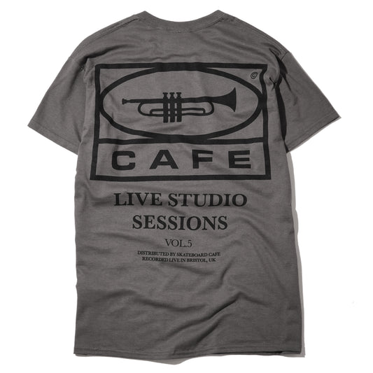 Skateboard Cafe - 45 Tee Charcoal / Black