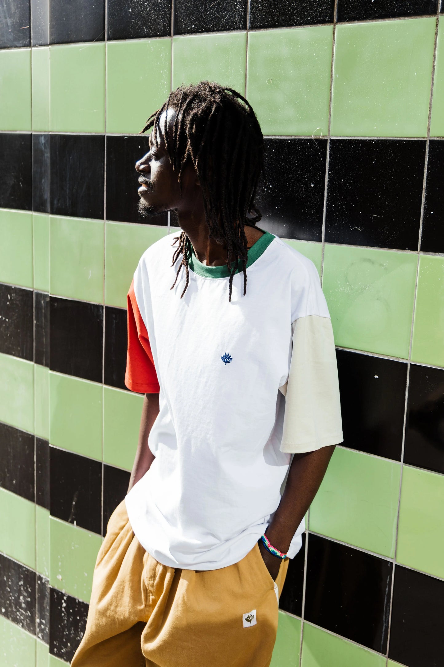 Magenta Skateboards - Panels Tee White Magenta Skateboards