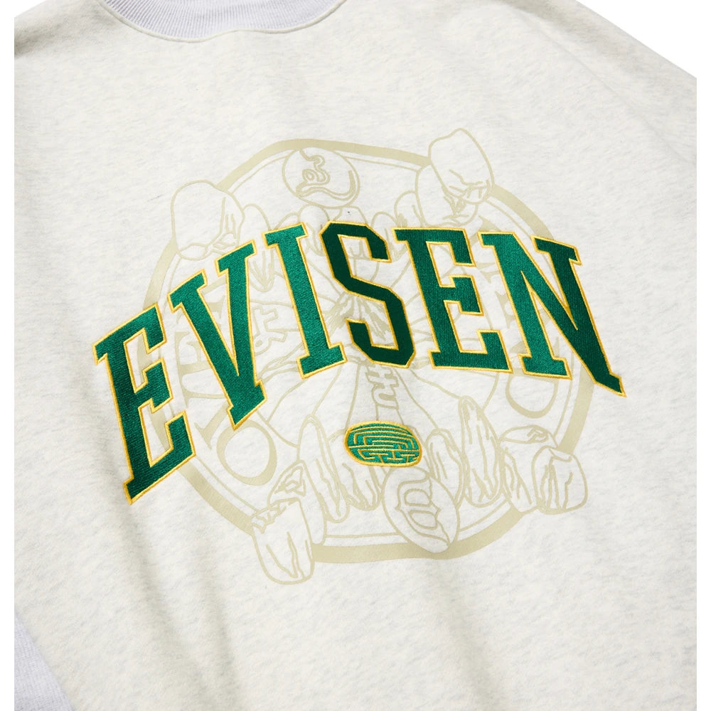 Evisen Skateboards – College Over Logo Sweatshirt Grey