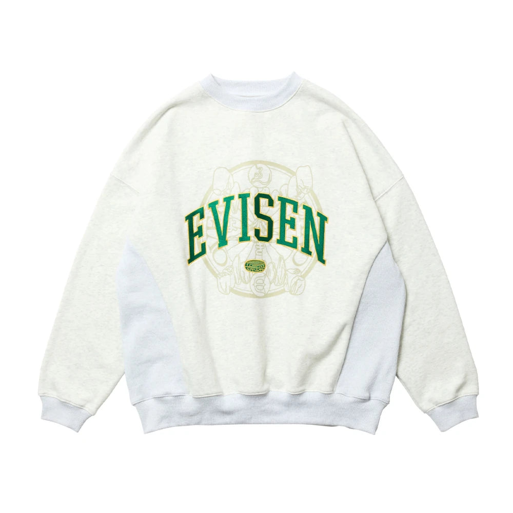 Evisen Skateboards – College Over Logo Sweatshirt Grey