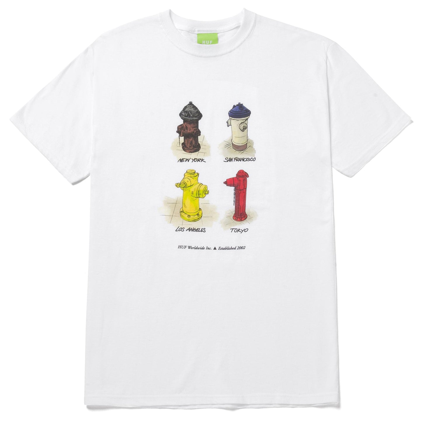 HUF - All Cities T-Shirt White