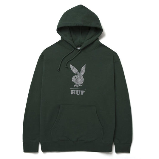 HUF - Playboy Rhinestone Hoodie Forrest Green
