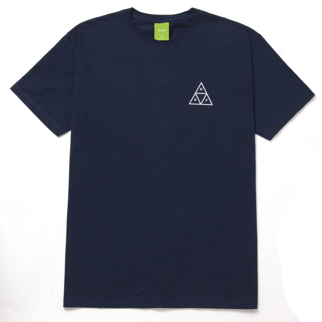 HUF - Essentials Triple Triangle Tee Navy HUF Worldwide