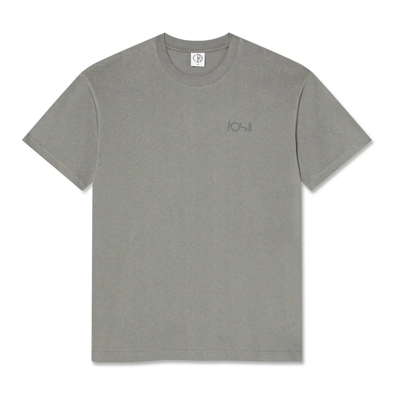 Polar Skate Co. - Contrast Stroke Logo Tee Grey Polar Skate Co.