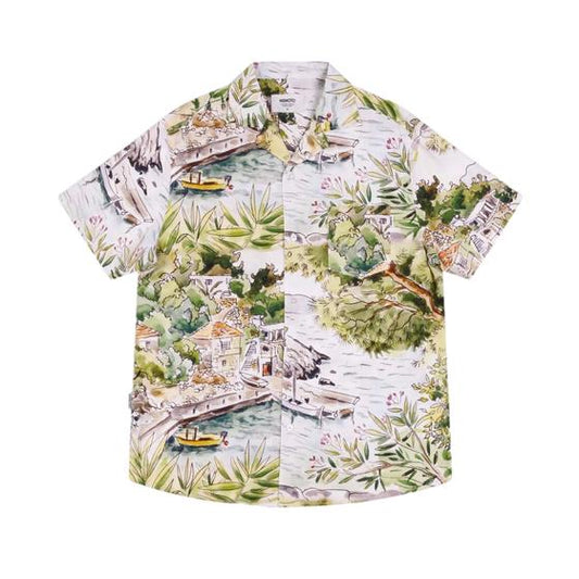 Wemoto - Viscose Camp Collar Shirt Multicolor